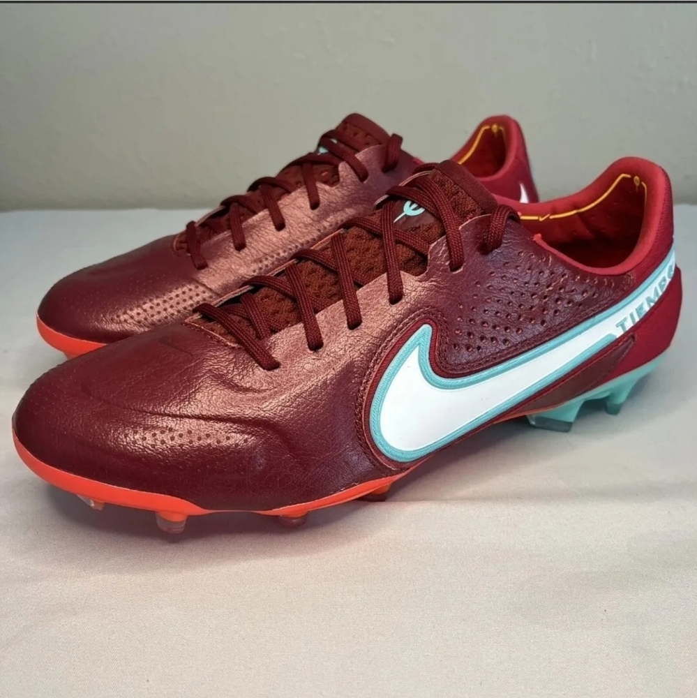 Nike Tiempo Legend 9 Elite FG Team Red Mystic Hibiscus CZ8482-617 Size 5.5
